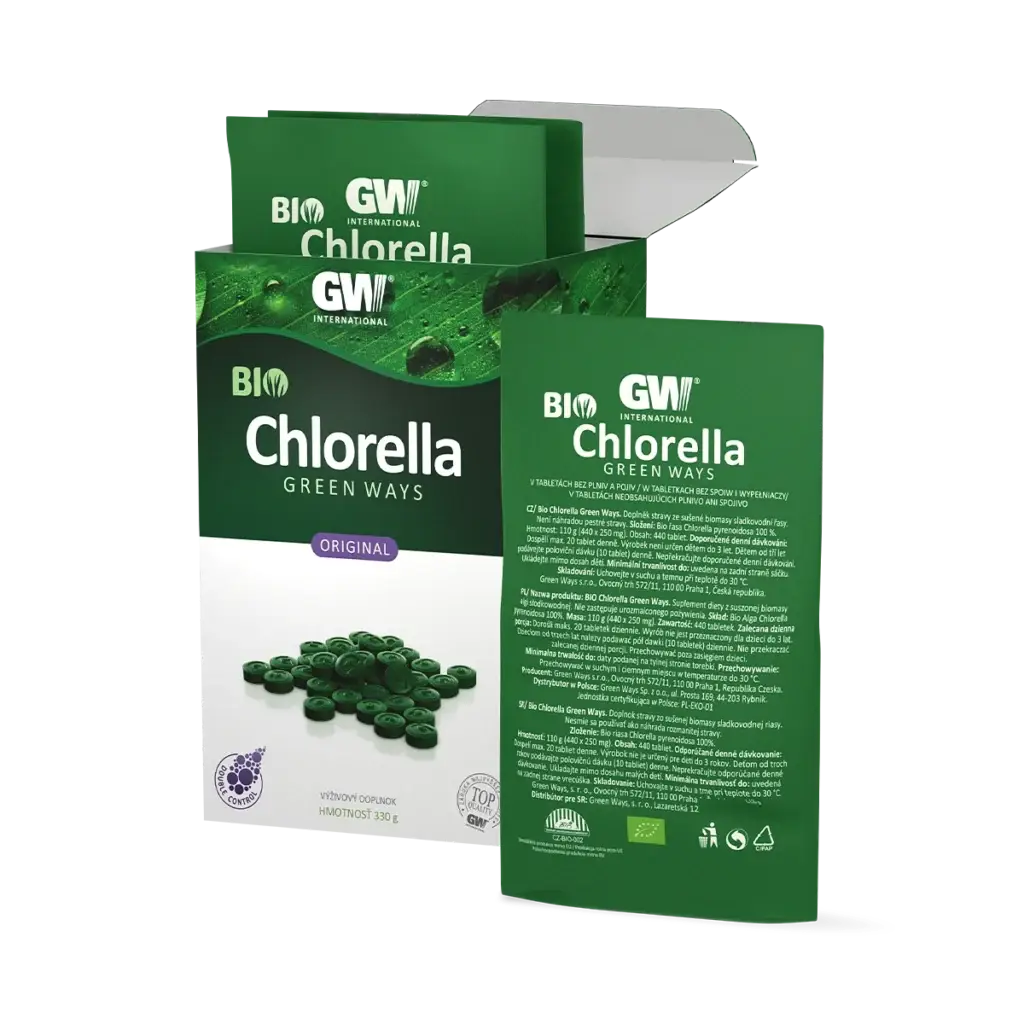 bio chlorella green ways tablety krabica