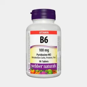 Webber Naturals Vitamín B6 (pyridoxín) 100mg