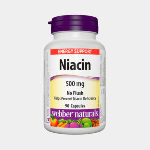 Webber Naturals Niacín 500mg (Vitamin B3)