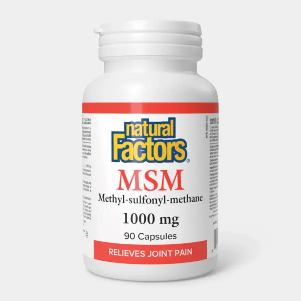 Natural Factors MSM 1000mg (methyl-sulfonyl-methane)