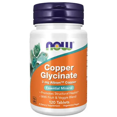 Meď (Copper) glycinate 3mg, 120 tabliet 1 copper glycinate